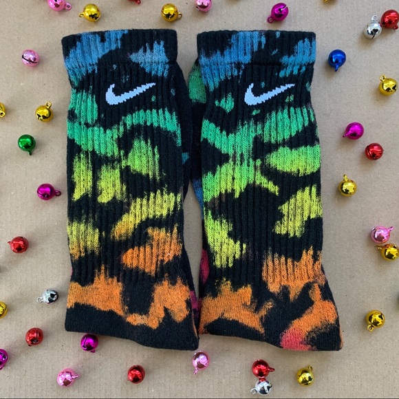 Nike Accessories - SALE Custom Nike Reverse Tie Dye Crew Socks Gift